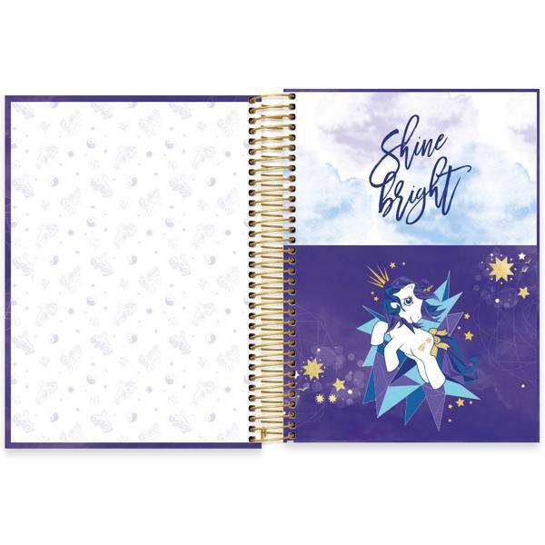 Caderno universitário capa dura 10x1 160 folhas, My Little Pony, Spiral, 2228877 - PT 1 UN