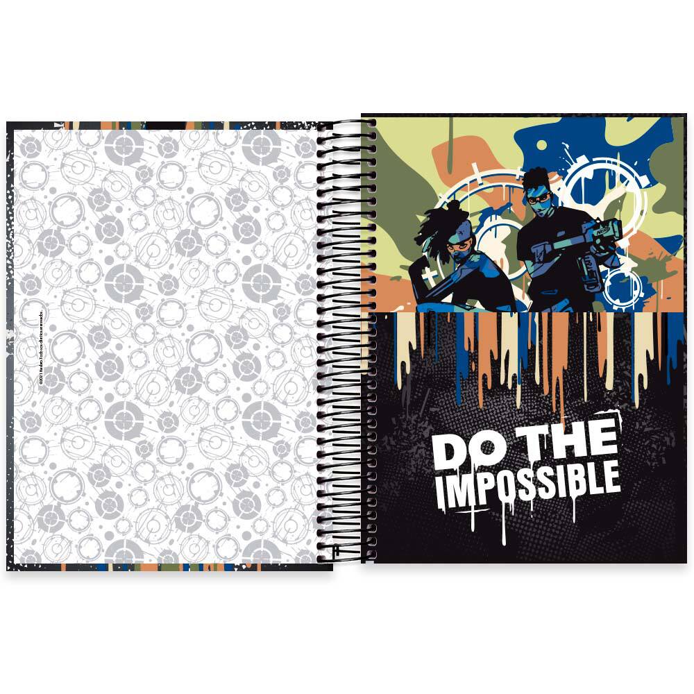 CADERNO UNIV CAPA DURA 10X1 160FLS - FREE FIRE - UN - TILIBRA