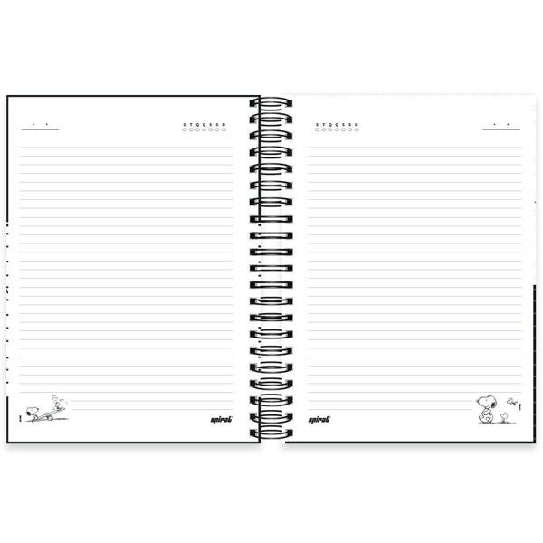 Caderno universitário capa dura 10x1 160 folhas, Snoopy, Spiral, 2264943 - PT 1 UN