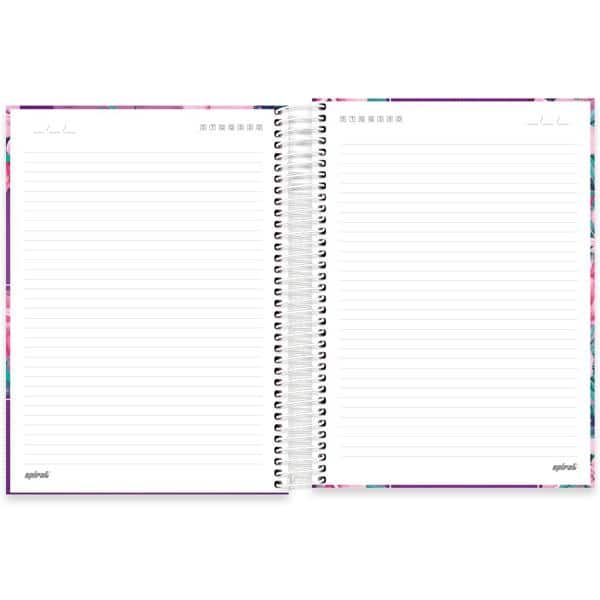 Caderno universitário capa dura 15x1 240 folhas, Hang Loose Roxa, Spiral, 2279176 - PT 1 UN