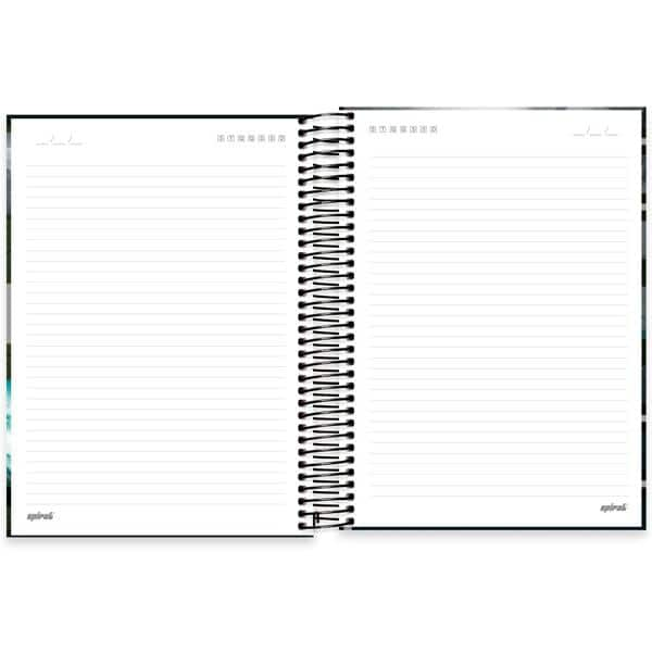 Caderno universitário capa dura 15x1 240 folhas, Hang Loose Azul, Spiral, 2279183 - PT 1 UN