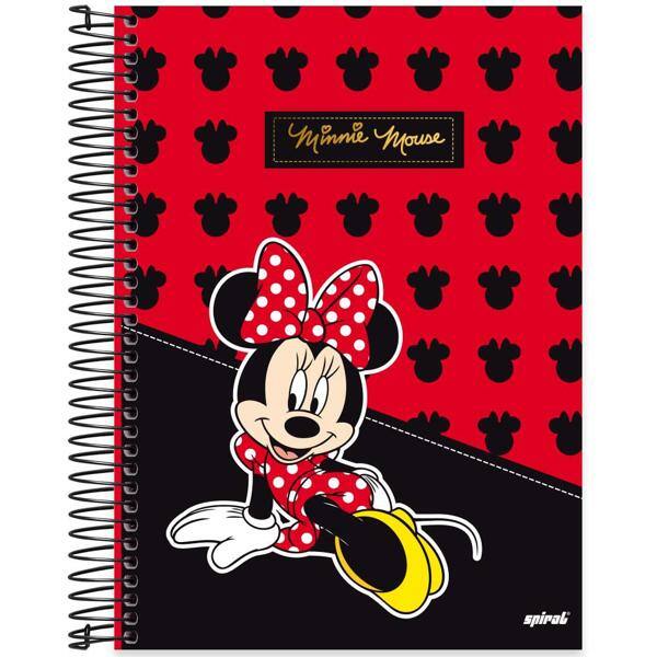 Caderno universitário capa dura 15x1 240 folhas, Minnie Disney Clássico, Spiral, 2279527 - PT 1 UN