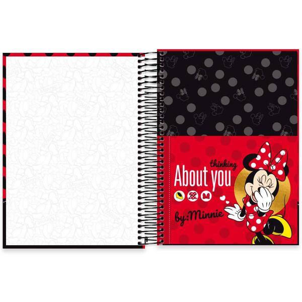 Caderno universitário capa dura 15x1 240 folhas, Minnie Disney Clássico, Spiral, 2279527 - PT 1 UN