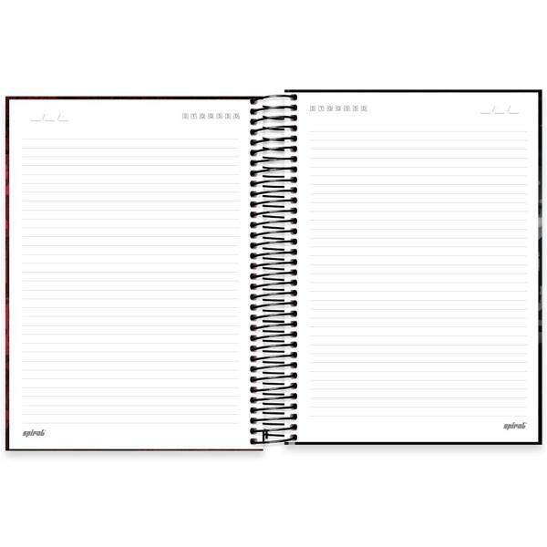 Caderno universitário capa dura 15x1 240 folhas, Red Canids, Spiral, 2279329 - PT 1 UN