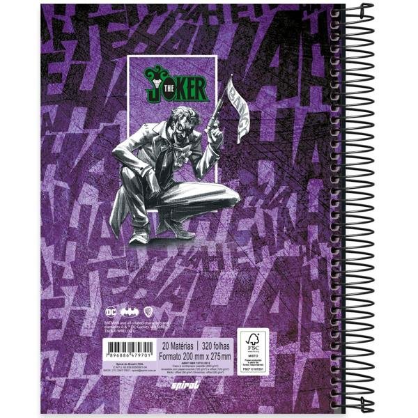 Caderno universitário capa dura 20x1 320 folhas, Joker, Spiral, 2279701 - PT 1 UN