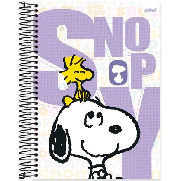 Caderno universitário capa dura 20x1 320 folhas, Snoopy, Spiral, 2279794 - PT 1 UN