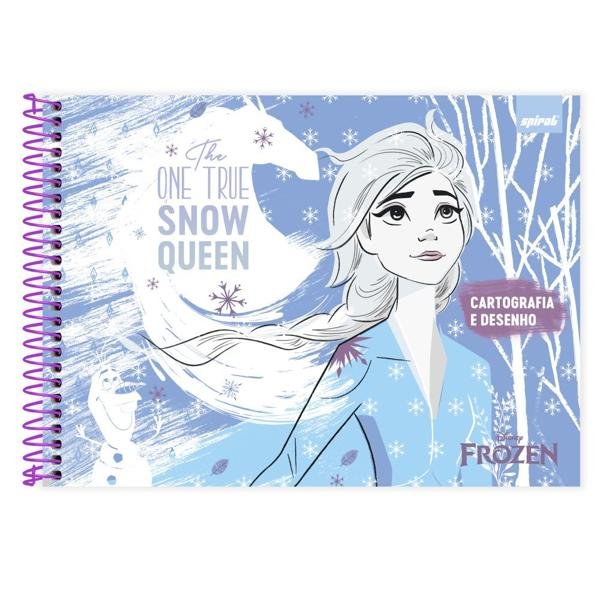 Caderno Cartografia e Desenho Capa Dura 80 folhas, Disney Frozen, Spiral, 2280868 - PT 1 UN