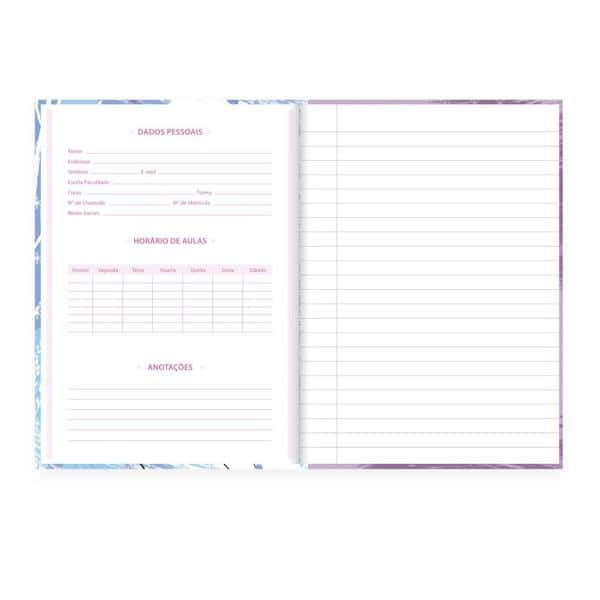 Caderno 1/4 capa dura costurado 80 folhas, Disney Frozen Snow Queen, Spiral, 2280509 - PT 1 UN