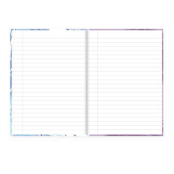 Caderno 1/4 capa dura costurado 80 folhas, Disney Frozen Snow Queen, Spiral, 2280509 - PT 1 UN