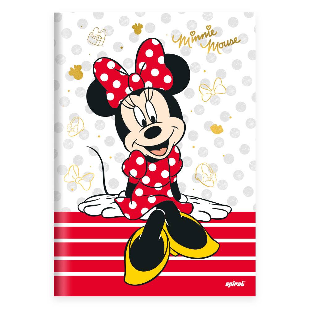 Caderno cartografia e desenho capa dura 80 folhas Disney Minnie Kawaii,  Spiral, 2373631- PT 1 UN - Escolar - Kalunga