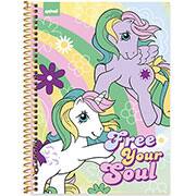 Caderno universitário capa dura 1x1 80 folhas, My Little Pony, Spiral, 2265735 - PT 1 UN