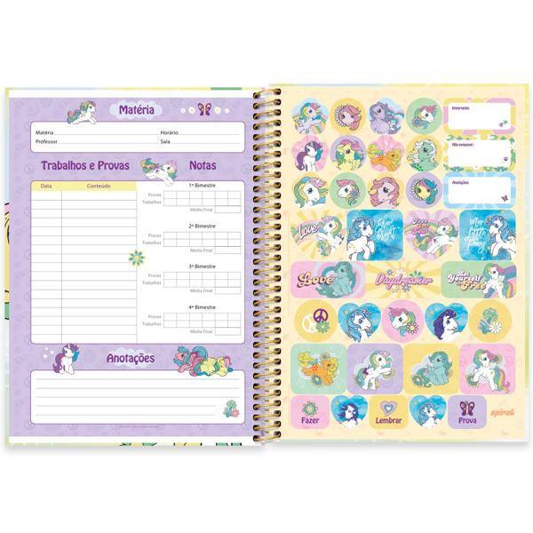 Caderno universitário capa dura 1x1 80 folhas, My Little Pony, Spiral, 2265735 - PT 1 UN