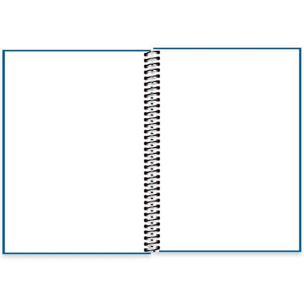 Caderno Universitário Capa Dura 1X1 80 Folhas Sem Pauta Brief Azul Spiral - PT 1 UN