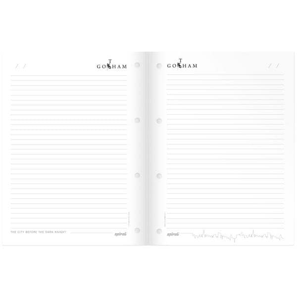 Caderno universitário 1x1 80 folhas coladas wireless Gotham 2230399 Spiral PT 1 UN