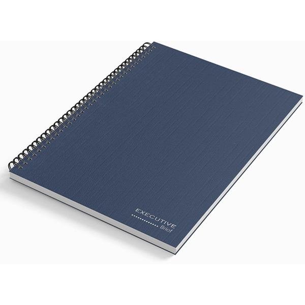 Caderno Executivo Universitário 80 Folhas Brief Executive Azul Spiral - PT 1 UN