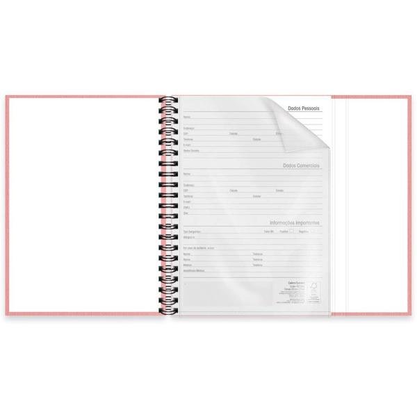 Caderno Executivo Universitário com Imã 160 Folhas Brief Executive Rosa Spiral - PT 1 UN