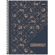 Caderno universitário capa dura 1x1 80 folhas, Monopoly, Spiral, 2230498 - PT 1 UN