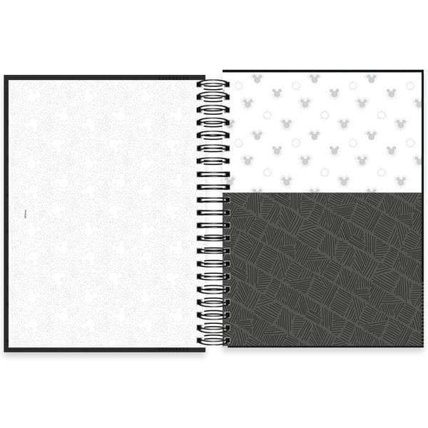 Caderno universitário capa polipropileno 10x1 160 folhas Disney Mickey PP, Spiral, 2230702 - PT 1 UN