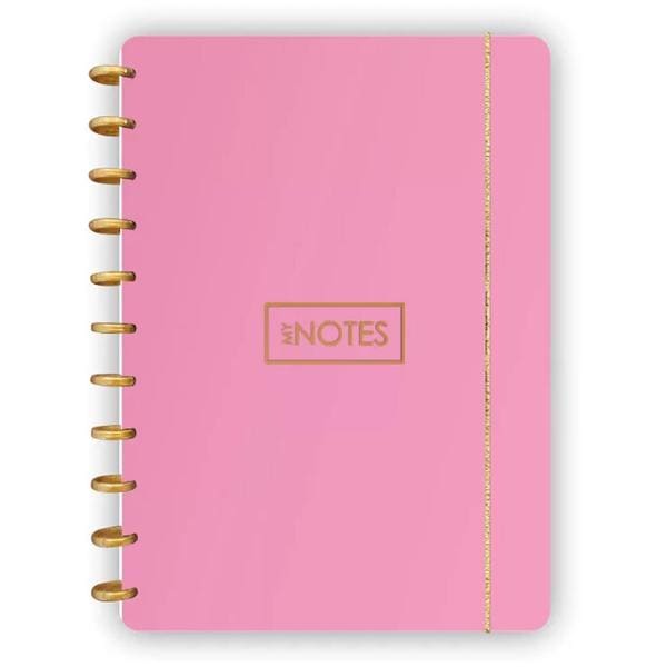 Caderno de disco 80 folhas G, 210x290mm, Rosa, 3004, Abyara - PT 1 UN