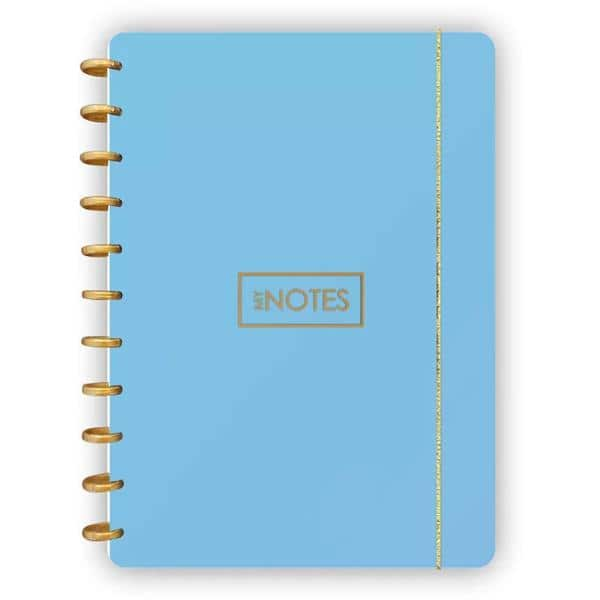 Caderno de disco 80 folhas G, 210x290mm, Azul, 3028, Abyara - PT 1 UN