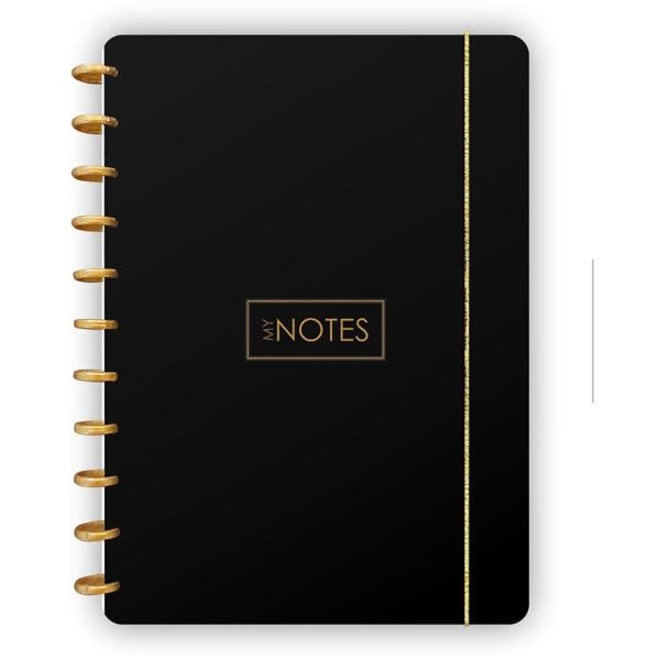 Caderno de disco 80 folhas G, 210x290mm, Preto, 3226, Abyara - PT 1 UN