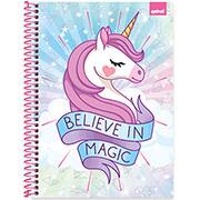 Caderno universitário capa dura, 1x1, 80 folhas, Fantasy, 2369634, Spiral Fan- PT 1 UN