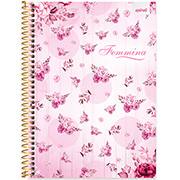 Caderno universitário capa dura, 1x1, 80 folhas, Femmina, 2369672, Spiral Fem - PT 1 UN