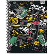 Caderno universitário capa dura 1x1 80 folhas, Liberdade de Expressão, 2348707, Spiral Lib - PT 1 UN