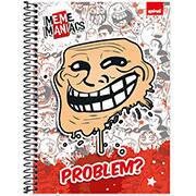 Caderno universitário capa dura, 1x1 80 folhas, Meme Maniacs, 2348714, Spiral Mm - PT 1 UN Caderno universitário capa dura, 1x1 80 folhas, Meme Maniacs, 2348714, Spiral Mm - PT 1 UN