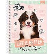 Caderno universitário capa dura, 1x1, 80 folhas, My Pet, 2348721, Spiral Pet - PT 1 UN Caderno universitário capa dura, 1x1, 80 folhas, My Pet, 2348721, Spiral Pet - PT 1 UN