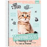 Caderno universitário capa dura, 1x1, 80 folhas, My Pet, 2348738, Spiral Pet - PT 1 UN Caderno universitário capa dura, 1x1, 80 folhas, My Pet, 2348738, Spiral Pet - PT 1 UN