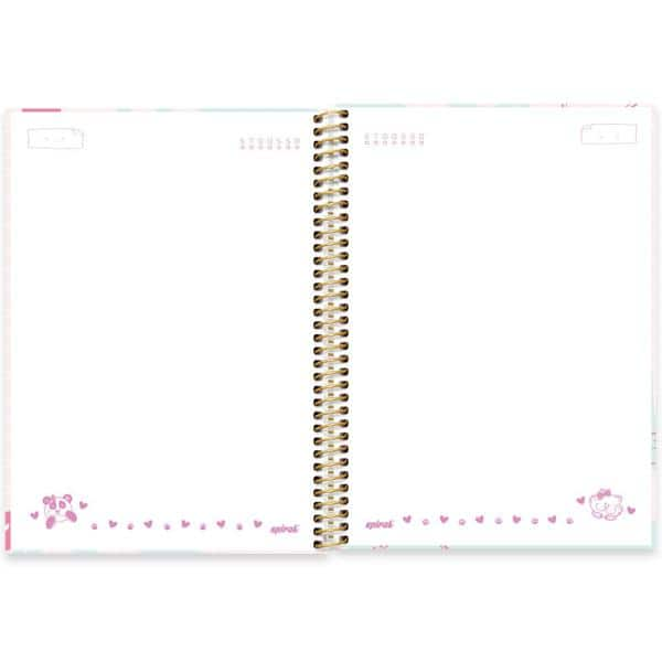 Caderno universitário capa dura, 1x1, 80 folhas, Pop Pet, 2348776, Spiral Pop - PT 1 UN