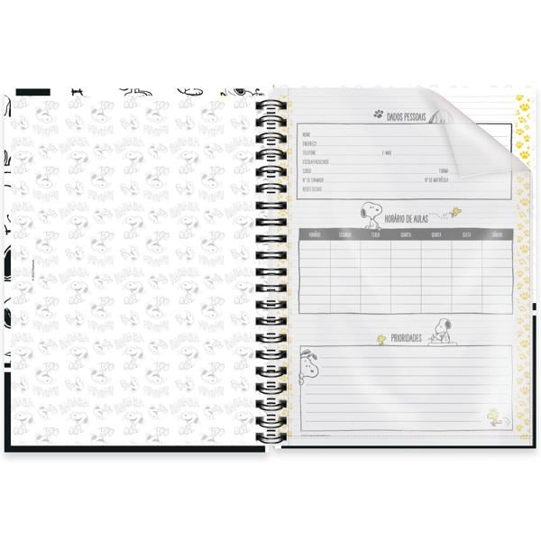 Caderno universitário capa dura, 1x1, 80 folhas, Snoopy Premium, 2350212, Spiral Sno - PT 1 UN