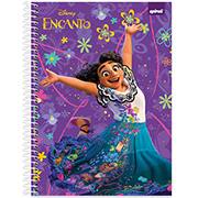 Caderno Universitário Capa Dura 1x1 80 Folhas Encanto Disney Spiral - PT 1 UN