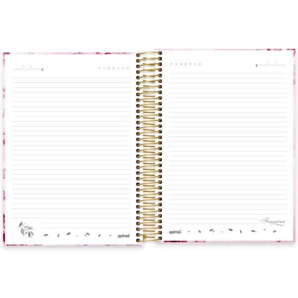 Caderno universitário capa dura, 10x1, 160 folhas, Femmina, 2348899, Spiral Fem - PT 1 UN