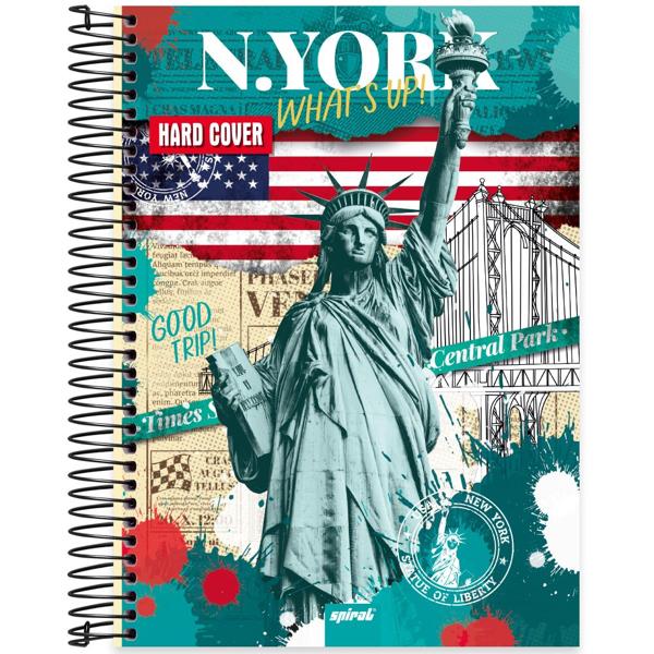 Caderno universitário capa dura, 10x1, 160 folhas, Hard Cover, 2348912, Spiral Har - PT 1 UN