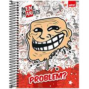 Caderno universitário capa dura, 10x1, 160 folhas, Meme Maniacs, 2348943, Spiral Mm - PT 1 UN Caderno universitário capa dura, 10x1, 160 folhas, Meme Maniacs, 2348943, Spiral Mm - PT 1 UN