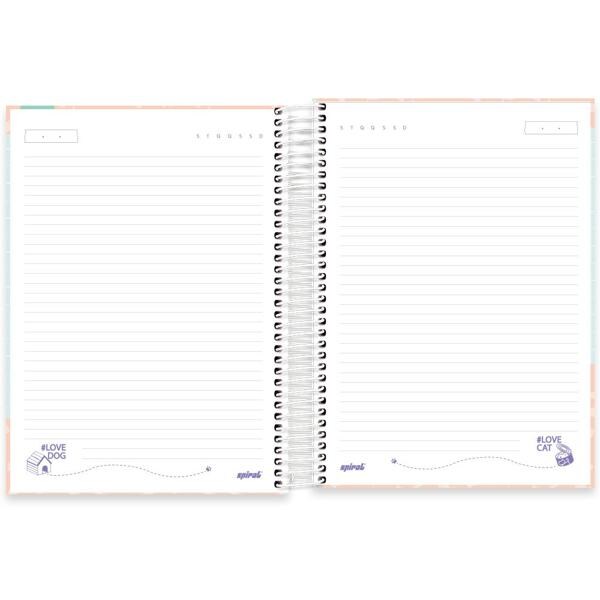 Caderno universitário capa dura, 10x1, 160 folhas, My Pet, 2348967, Spiral Pet - PT 1 UN