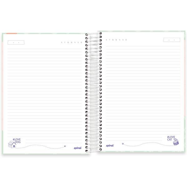 Caderno universitário capa dura, 10x1, 160 folhas, My Pet, 2348974, Spiral Pet - PT 1 UN