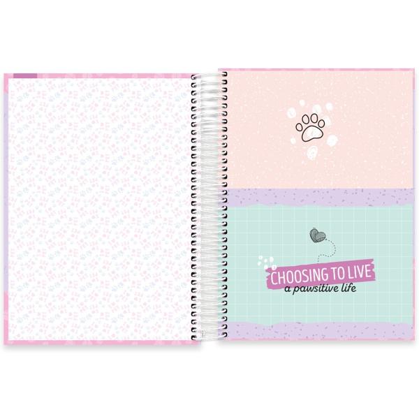 Caderno universitário capa dura, 10x1, 160 folhas, My Pet, 2348998, Spiral Pet - PT 1 UN