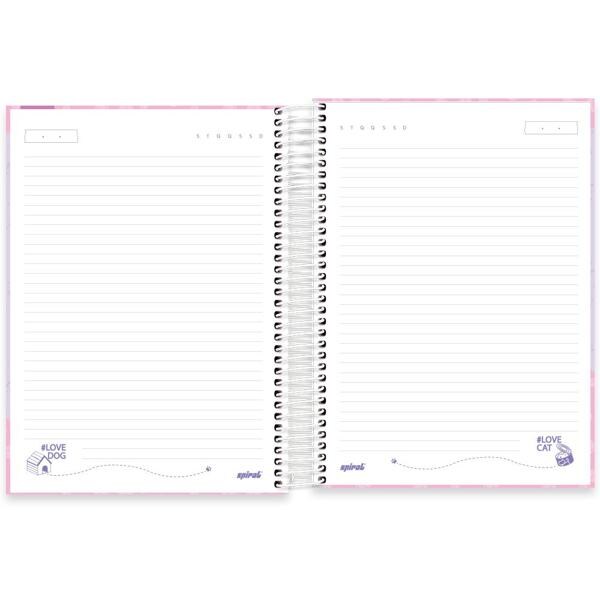 Caderno universitário capa dura, 10x1, 160 folhas, My Pet, 2348998, Spiral Pet - PT 1 UN