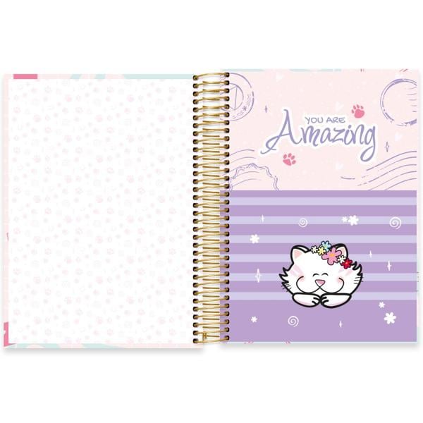 Caderno universitário capa dura, 10x1, 160 folhas, Pop Pet, 2349001, Spiral Pop - PT 1 UN