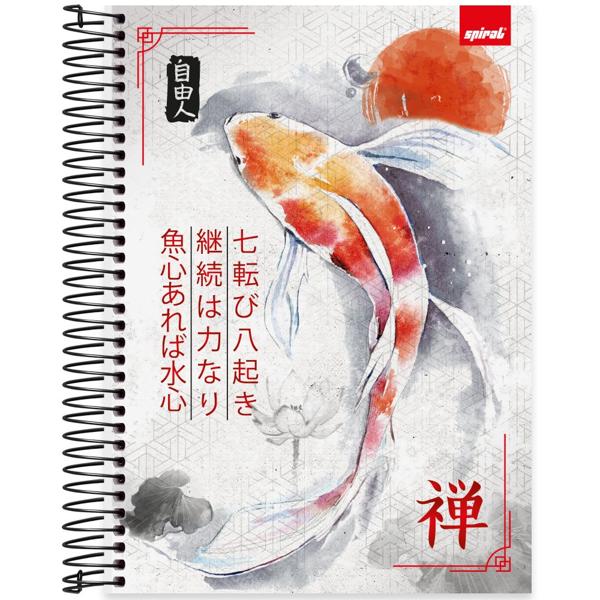 Caderno universitário capa dura, 10x1, 160 folhas, Zen, 2369863, Spiral Zen - PT 1 UN