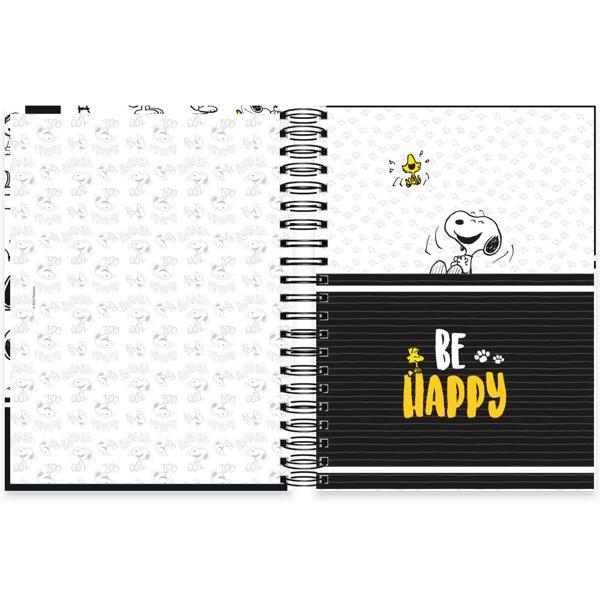 Caderno universitário capa dura, 10x1 160 folhas, Snoopy Pre, 2350229, Spiral Sno - PT 1 UN