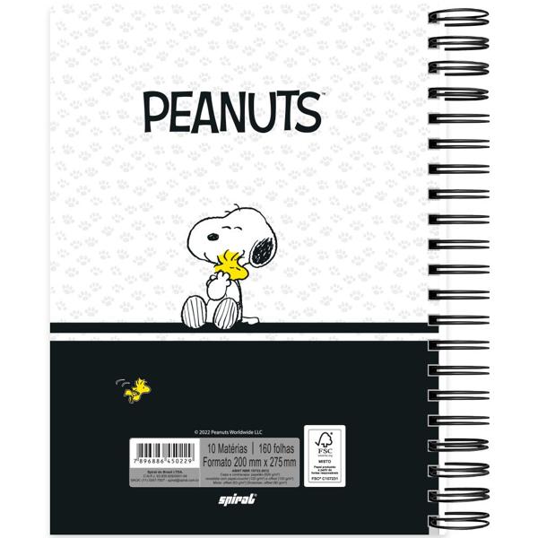 Caderno universitário capa dura, 10x1 160 folhas, Snoopy Pre, 2350229, Spiral Sno - PT 1 UN