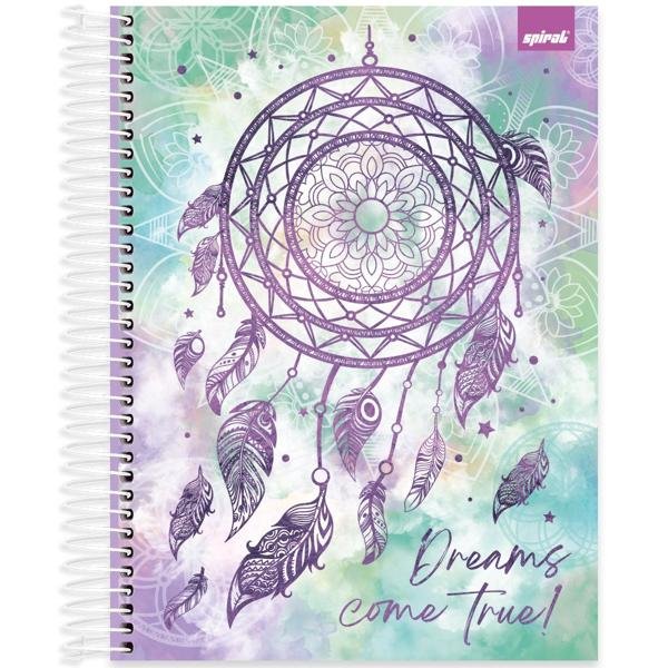 Caderno universitário capa dura, 15x1, 240 folhas, Dreams, 2349056, Spiral Dms - PT 1 UN