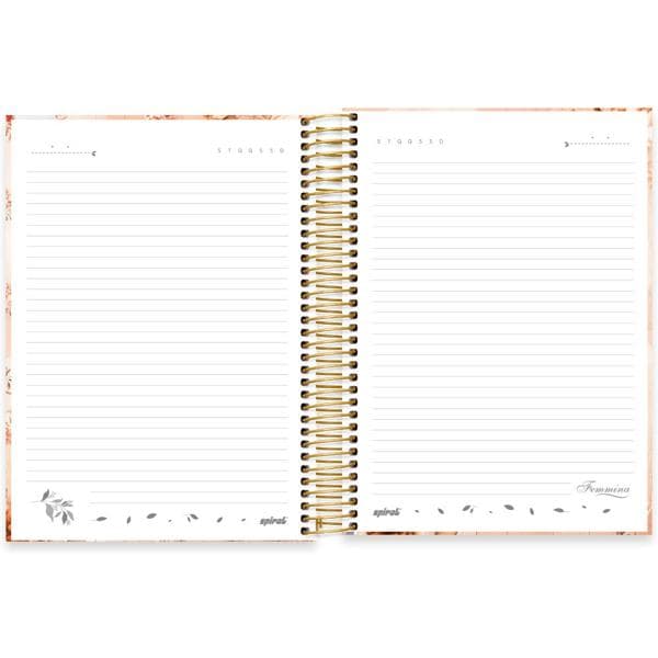 Caderno universitário capa dura, 15x1, 240 folhas, Femmina, 2369924, Spiral Fem - PT 1 UN