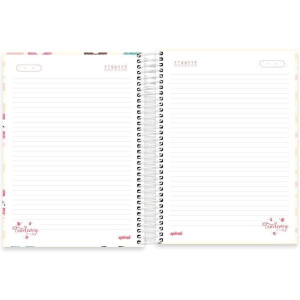 Caderno universitário capa dura, 15x1, 240 folhas, Panda, 2349117, Spiral Ten - PT 1 UN