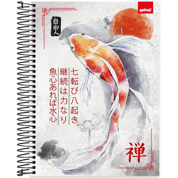 Caderno universitário capa dura, 20x1, 320 folhas, Zen, 2370272, Spiral Zen - PT 1 UN