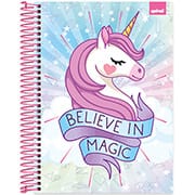 Caderno universitário capa dura, 10x1, 160 folhas, Fantasy, 2348868, Spiral Fan - PT 1 UN